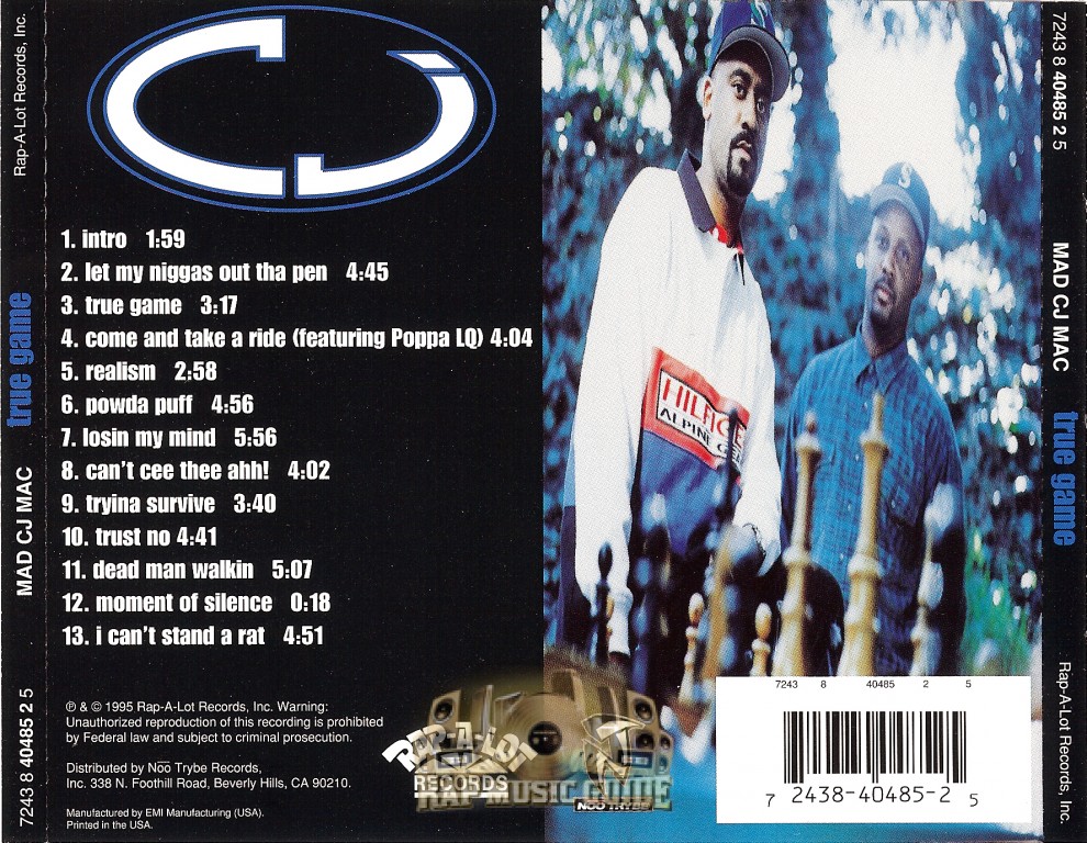 Mad CJ Mac - True Game: CD | Rap Music Guide